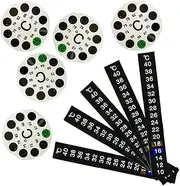 Esforzarse 10 Pcs Thermometer Strips Adhesive Thermometer Stickers Instant Read Temperature Stickers, for Milk Bottles, Aquarium Fish Tank, Brewing Wine and Beer, Easy to Read, use and Install