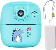 Kids Rechargeable Instant Print Camera Blue - Digital Thermal Photo Video MP3