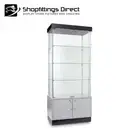 Glass Cabinet Display Show Case LED Light option Floor Standing - TRS8018