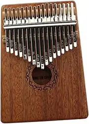 Parliky Vintage Style 17-key Thumb Piano Acacia Wood Portable Music Instrument for Coordination