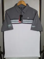 TRAVIS MATHEW New $98 CDW x APC Mens Polo Shirt Size Medium Performance Golf