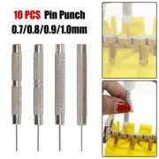 10Pcs Watch Strap Bracelet Pin Remover Repair Tool Iron Pin Punches 0.7-1.0mm
