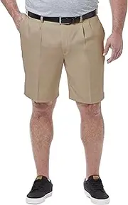 [Haggar] Men's Big & Tall Cool 18 Pro Pleat Front Short
