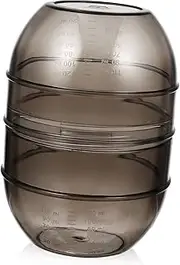 Hair Dyeing Bowl Double-Scale Mixing Cup Salon Shaker Bowl Non-Slip Bottom Plastic Hair Coloring Tool