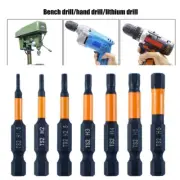6/7Pcs Hex Head Allen Wrench Drill Bit Set 1/4" Hex Shank Screwdriver Bit Set