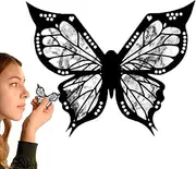 Eye Liner Stencils,Eye Wing Liner Stamp | Precise Reusable Quick Waterproof Template for Professionals Women Girls Home Travel Beginner