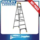 Bailey Step Ladder 2.4m 8 Step Pro Single Sided Aluminium 150kgs FS13959