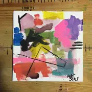 Matt Scalf 8x8 CANVAS Abstract Contemporary Graffiti Modern Home Decor Wall Art