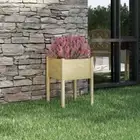 Wooden Garden Raised Bed Square Elevated Planter Pot Flower Box Solid Wood Pine