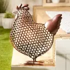 Chicken Hen Chicken Wire Garden Statue Figurine Indoor Outdoor Yard Art Decor