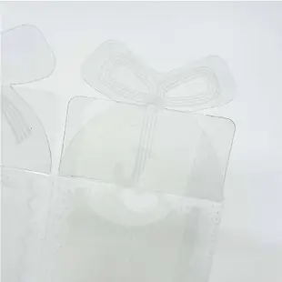 🔥台南京賀🔥花邊包裝盒 蝴蝶結蕾絲透明包裝盒 花邊PVC長方形塑膠透明盒子  pvc包裝盒 禮品盒 公仔盒 喜糖盒