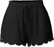 [Generic] Women Crochet Lace Bikini Bottom Swim Skirt Solid Swimsuit Short Hollow Out Bottom Board Swimwear Quick Dry Swimming