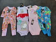 Baby Girl Bonds Wondersuits And Bodysuits Size 00 New