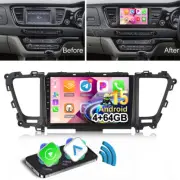 4+64GB Android 15 Car Radio CarPlay Head Unit Stereo For Kia Carnival 2015-20