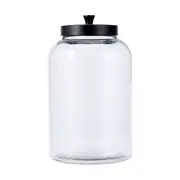 5.6L Glass Jar with Black Metal Lid