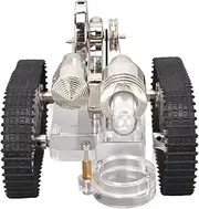 Hot Air Stirling Engine Motor Model Educational Toy, DIY Desktop Car Stirling Engine Model Kit, Steam Heat Education Model Toy Kit for Kids & Adults, Physics Science Experiment Toy