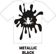 Shiny Metallic Black 12 x 15 Heat Transfer Vinyl 4 Shirts- HTV Iron On Layerable