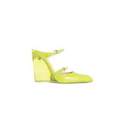 [GUCCI] Wedge mules Green