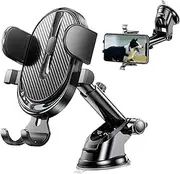 Cell Phone Car Mount - Car Phone Holder Mount | Vibration-Proof Automotive Interior Accessories for Smartphone Organization Navigation Commuting