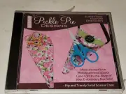 PICKLE PIE IN THE HOOP MONOGRAMMED SMALL SCISSOR CASE ON CD Factory Sealed New