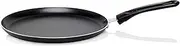 [Stanley Rogers] 42316 Crepe Pan 25 cm, Induction Compatible Cookware, Non Stick Coated Crepes Pan, Pancackes and Omlettes Griddle with Handle (Colour: Black)