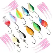 BESPORTBLE 1 Set Sequin Fake Fishing Bait Pliers Tackle Boxes for Fishing Top Water Bass Fishing Lures Fish Hooks Feeder Rod Rest Fishing Lures Kit Fish Bait Pike Lures 304 Stainless Steel