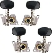 SWOOMEY Guitar String Alignment 4pcs Tuning Pegs 2r2l Tuners Keys Strong Metal Body for Durability