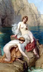 Art Herbert James Draper Summer Ceramic Mural Backsplash Bath Tile #2163