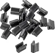 uxcell 40Pcs Zipper Slider Retainers, #5 Top Stopper Closed-end Zipper Slider for Bag Coat Jacket DIY Sewing Replacement, Metallic Black
