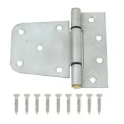 2 Pack 3-1/2 in. Galvanized Heavy Duty Gate Fence Tool Box Door Tee Hinges 13536