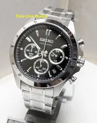 在飛比找Yahoo!奇摩拍賣優惠-實體店面(原廠盒單)日系_SEIKO精工錶3眼計時賽車錶SB