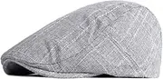 [Generic] Men's Beret Hat Men's Retro Beret Literary Duck Tongue Forward Cap Female Black Forward Cap Imitation Hemp