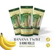 6 King size Palm leaf Pre-Rolls FLAVORED (3 Packs/ 6 Rolls) OME®