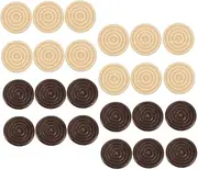 ibasenice 72pcs Pieces Wooden Checkers and Pieces Game Accessories for Board Games Compatible with Checkers and Smooth Polished Design Lightweight and Portable