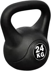 24 KG Vinyl Kettlebell for Men - At-Home Gym Equipment, Durable Exercise Weight for Adjustable Workouts, Compact Fitness Tool with Comfortable Grip for Strength Training, Free Weights & Weight Set Integration
