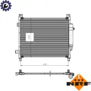 CONDENSER AIR CONDITIONING 350420 FOR NISSAN NOTE HR12DE 1.2L 3cyl NOTE