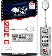 [Cedar Mill Fine Firearms] TSA Approved Travel Locks for Luggage, Gym Locker & Guncase - Heavy Duty for Outdoor Tent, Zippered Backpacks Secure Travel Suitcase Locks & More