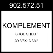 IKEA KOMPLEMENT Shoe Shelf Dark Gray 39 3/8x13 3/4" 902.572.51