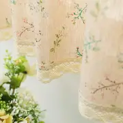 Farmhouse Cotton Linen Tier 56"W x 36"L (Pack of 1) Little Grass & Flower