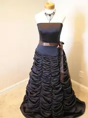 NWT Saison Blanche prom formal evening pageant dress Ball gown pick up skirt 10