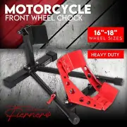 Front Wheel Stand Clamp Chock Motorcycle Stand Trailer Stand Bike Chock New