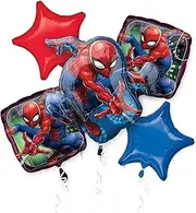 Bouquet Spider-Man Pack of 5 Balloons