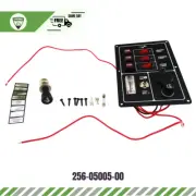 256-05005-00 Fits All Boat Switch Panel Aluminum Plate Black 3-Gang 12V