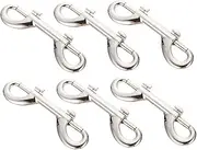BAZEITFLOW 6Pcs Double Ended Snap Hooks for Pet Leashes Durable Zinc Alloy Clips Multipurpose Dog Leash Accessories Lightweight and Compact Design for and Storage