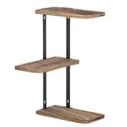 Floating Wall Shelves Brackets | 3 Tiers Corner Display | DIY Wall Mount Rack...