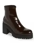 Jeffrey Campbell Tacked Chunky Block Heel Tread Platform Bootie Sz 7.5 $180