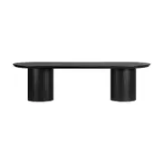 Vanessa Marty 280cm Oval Dining Table Black