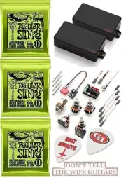 EMG GH Set Black Gary Holt 81 + 89R Humbucker Set Short Pots (3 EB STRING SETS )