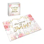 Will You Be My Flower Girl Jigsaw Puzzle Gift Bride Proposal For Flowergirl