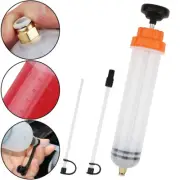 Oil Suction Syringe Style Manual Automotive Pump Oil Brake Fluid Extractor 500ML